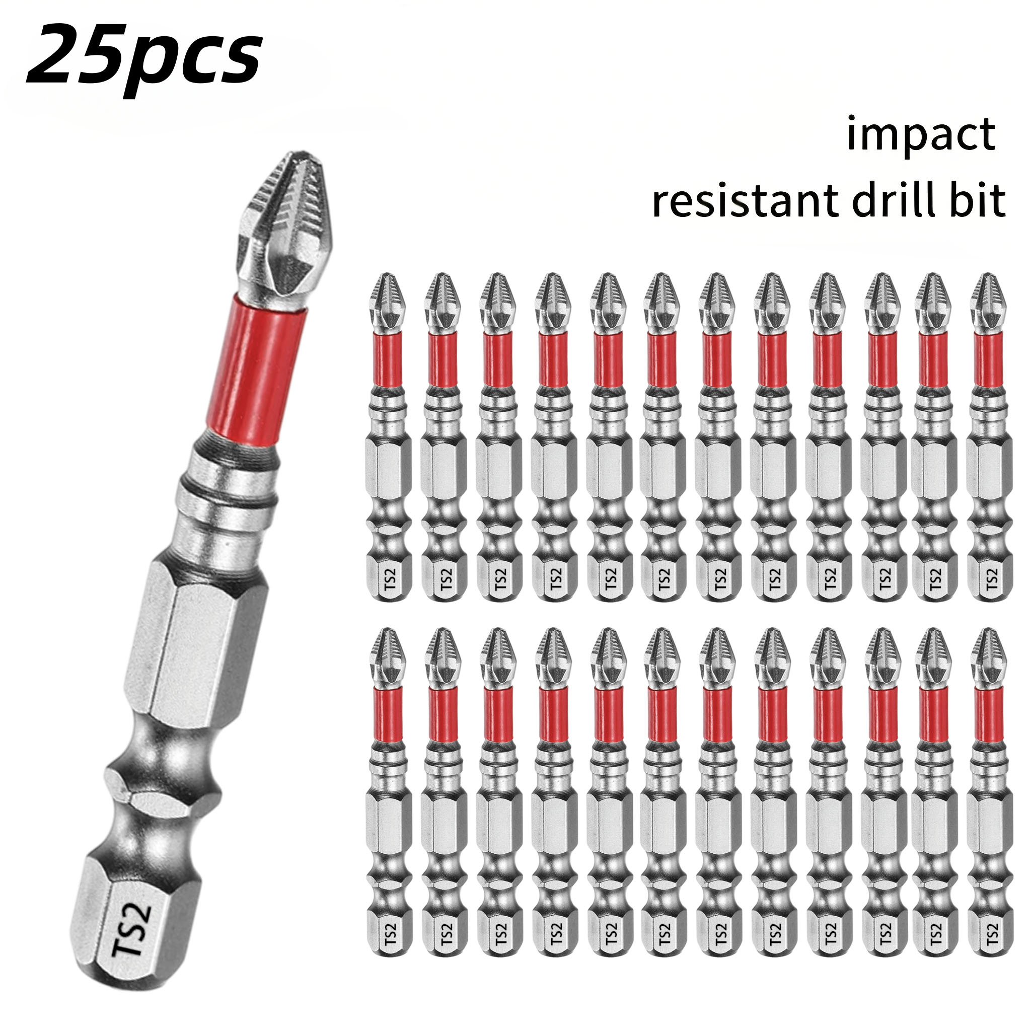 Drill Bits - مجموعة مفكات براغي احترافية، 25 قطعة،