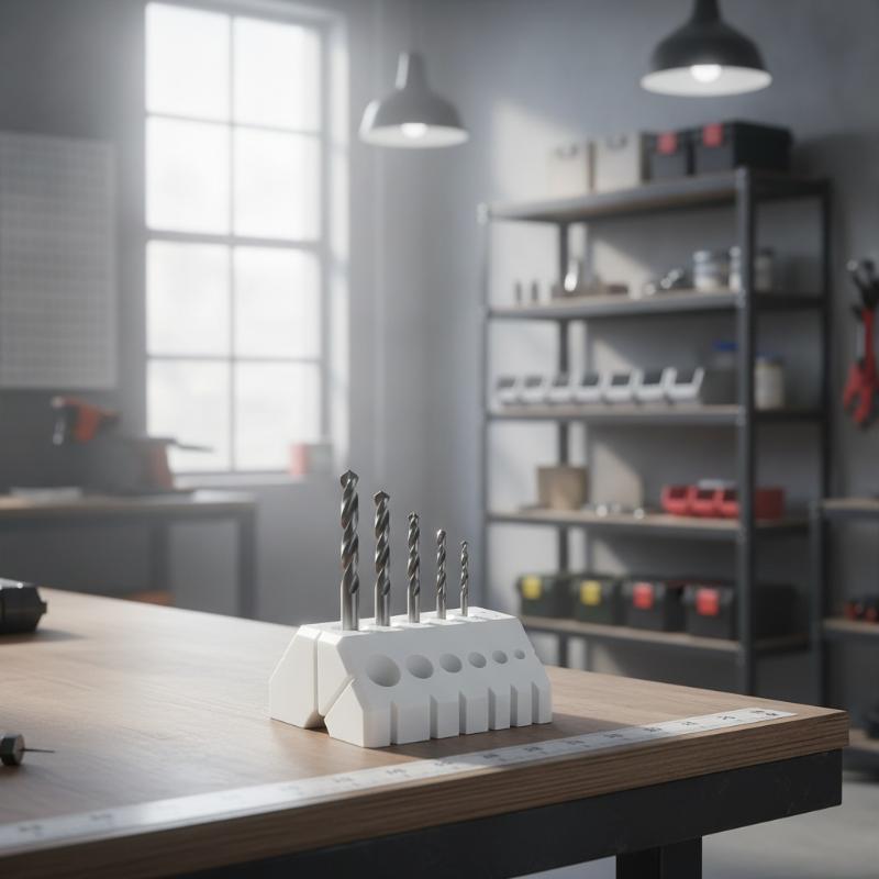 Home Improvement Mark - حامل تخزين لقم الثقب البلاستيكي الأخضر