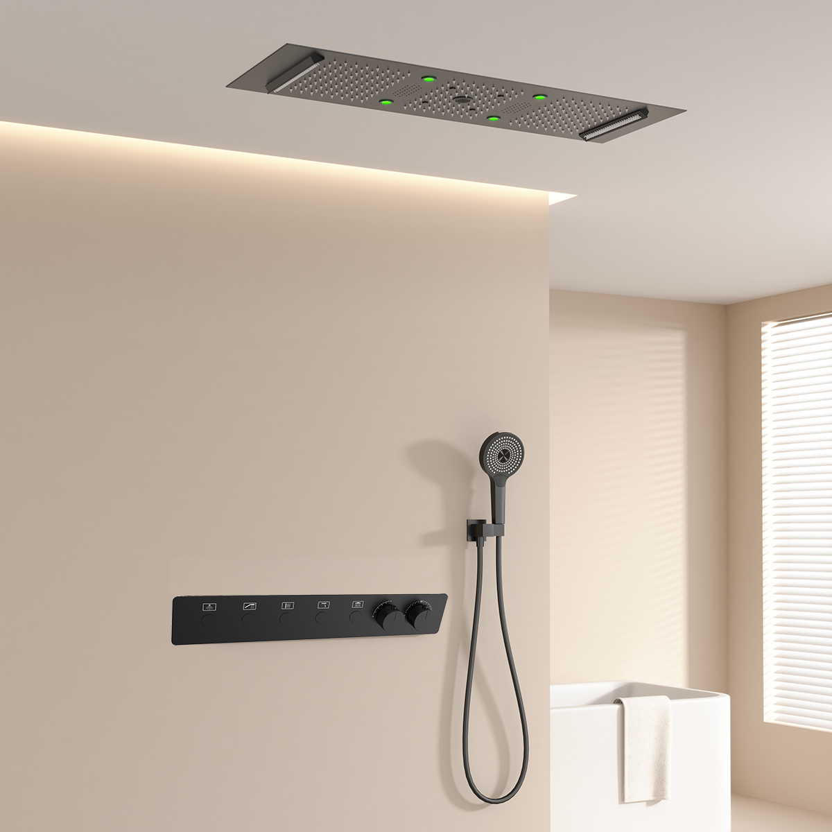 Faucet - 300*900 مللي متر سقف الحمام LED