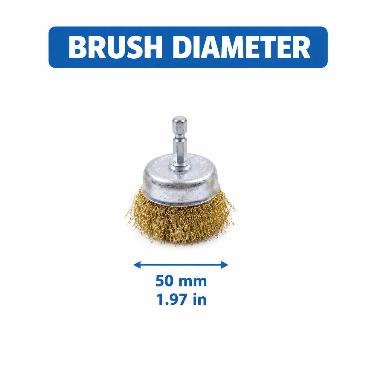 Paint Brush - قطعة واحدة، فرشاة سلكية مطلية بالنحاس