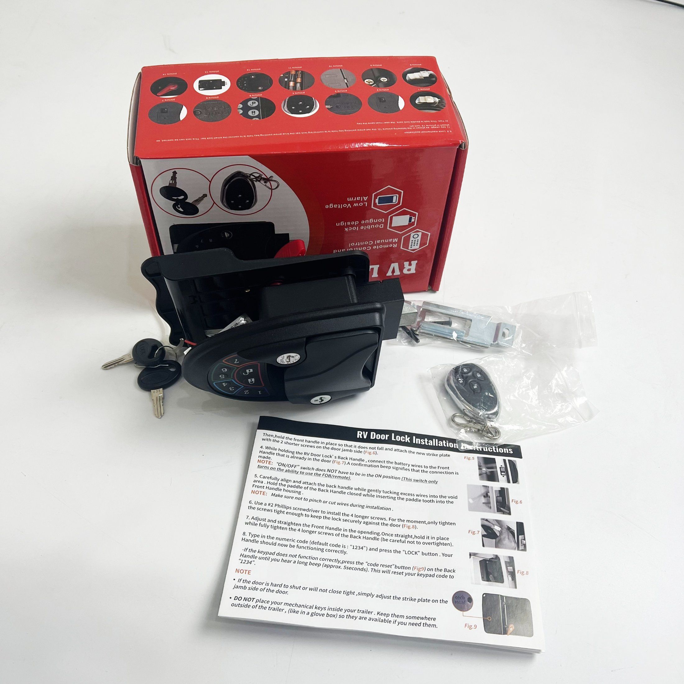 قفل مشفر للباب مع جهاز تحكم عن - مراجعة Door Lock وسعره