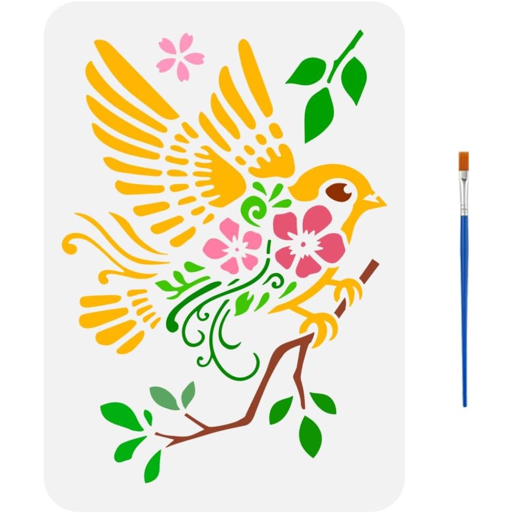 العصافير على الفروع رسم الاستن - مراجعة Paint Brush وسعره