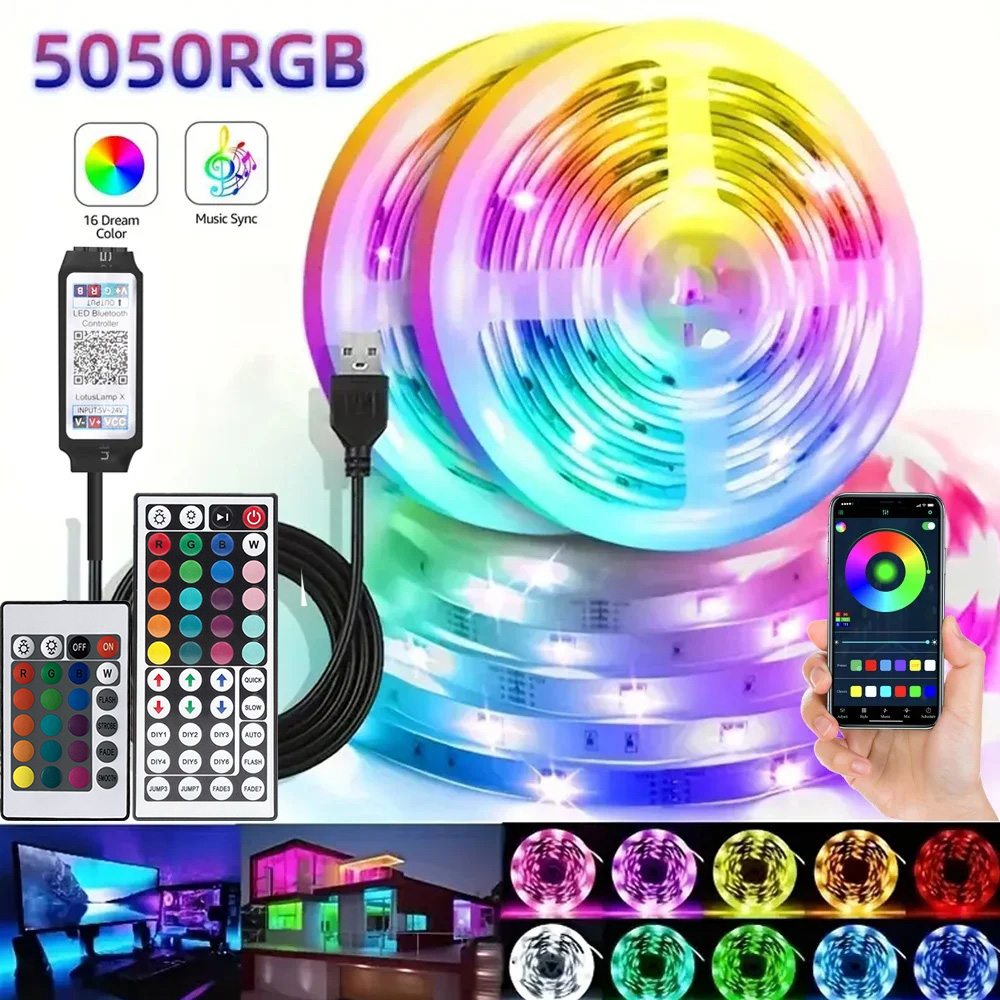الذكية RGB LED الألعاب شرائط م - مراجعة Led Strip Lights وسعره