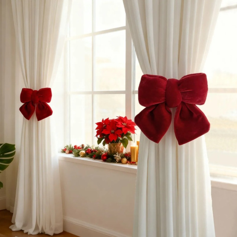 قطعتان من رباط الستارة المخملي - مراجعة Curtain Rods وسعره
