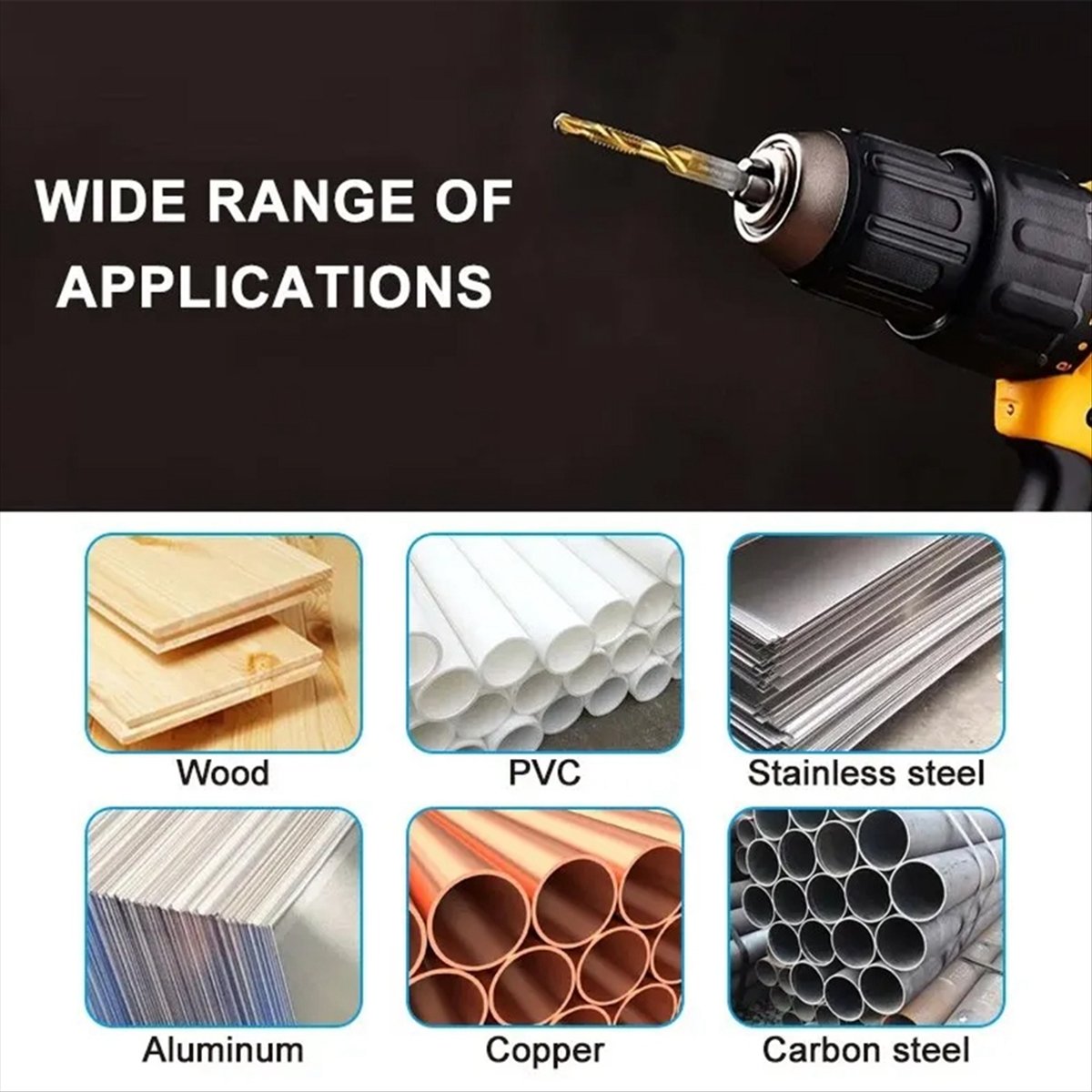 ✼ مثقاب لولب متري HSS مطلي بال - مراجعة Drill Bits وسعره