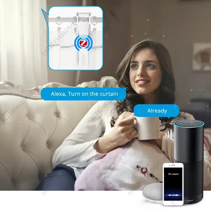 محرك ستائر ذكي EE Tuya Zigbee  - مراجعة Curtain Rods وسعره