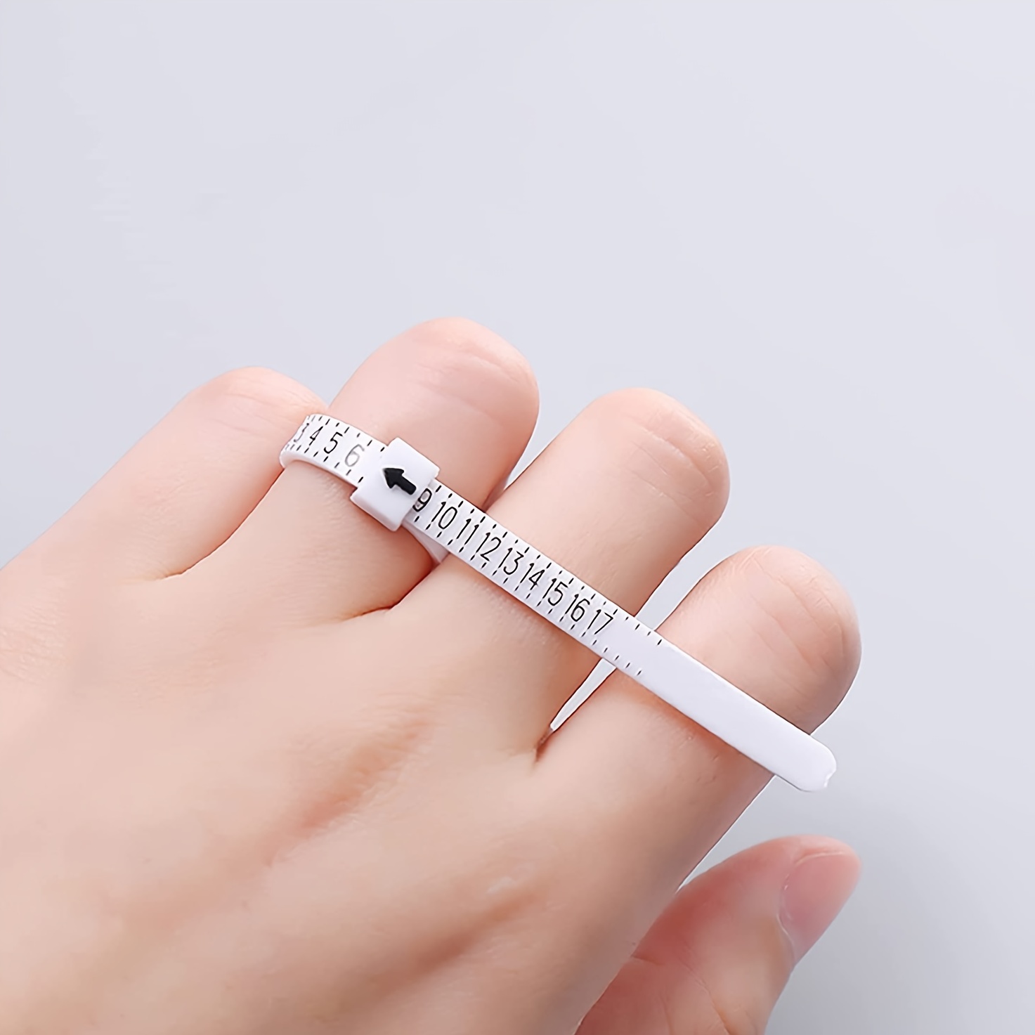 أداة قياس مقاس الخاتم البيضاء  - مراجعة Tape Measure وسعره